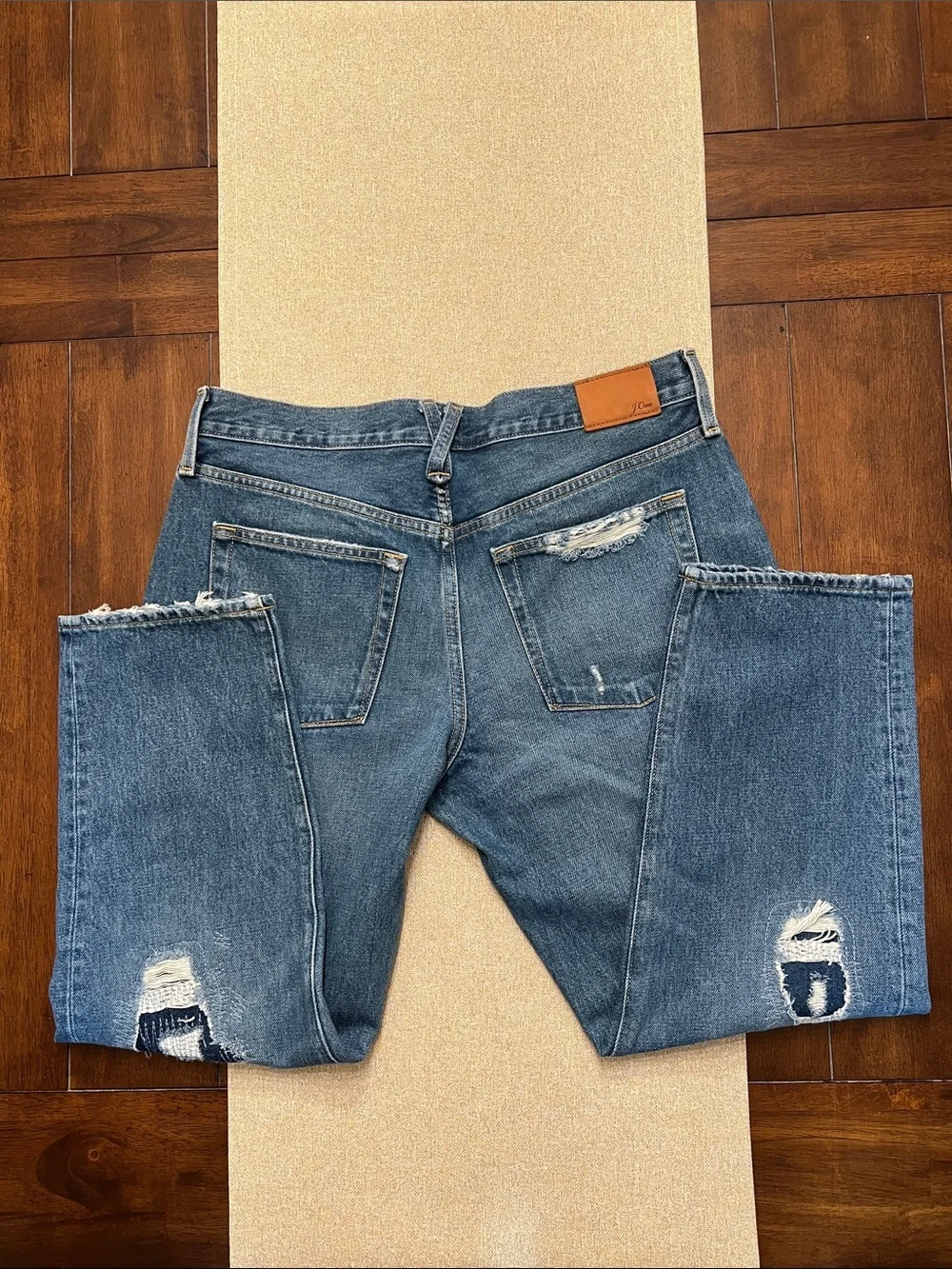❤️ J. Crew Relaxed Fit Distressed Jeans - Blue